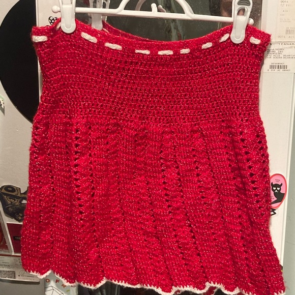 red crochet skirt - Picture 2 of 4